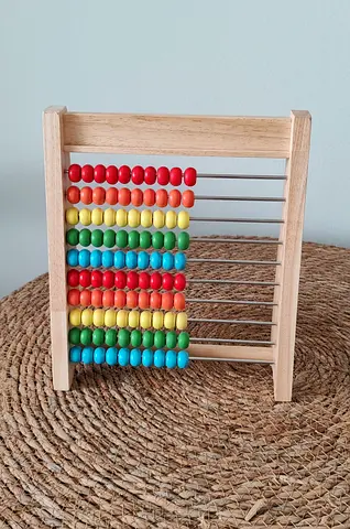 Wooden rainbow abacus - used, good condition