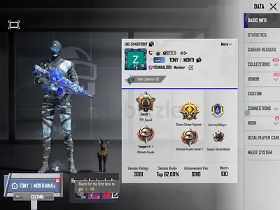 PUBG Mobile Account — 8 Years Old | Level 78 | X-Suit | Rare Skins | Pet | High Rank