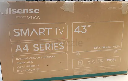 Hisense 43 A4 Series Smart TV - 43 inch, new in box