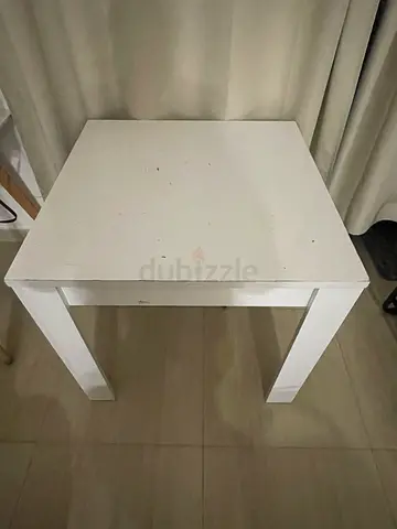 White square side table - simple and sturdy