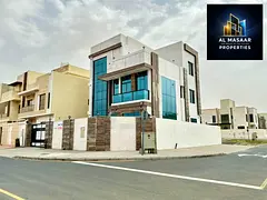 Corner villa for sale in Al Bahia area, super deluxe finishing, prime location, freehold ownership f