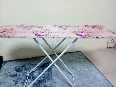 Folding Ironing Board with Floral Cover