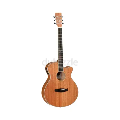 Tanglewood TUN4CE Electro Acoustic Guitar – Solid Mahogany Top, Cutaway Super Folk