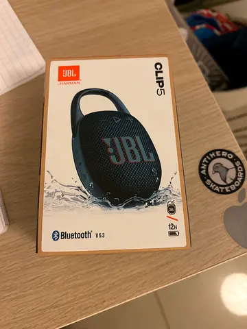 JBL Clip 5 Portable Waterproof Bluetooth Speaker (Black) - Not opened