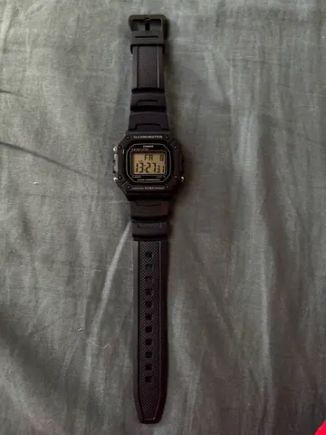 Blue digital mens sports watch - working condition