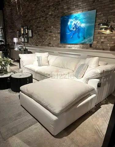 Brand new condition marina home luscious sofa with footstool
