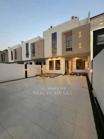 Villa for sale in Al Yasmeen, Ajman, with registration and ownership fees included. Located on the main street, this villa is ready for immediate occu