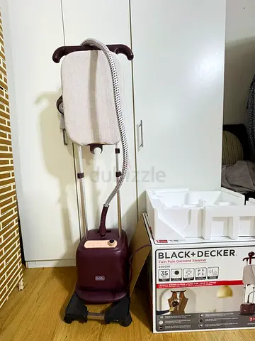 Twin pole garment Steamer