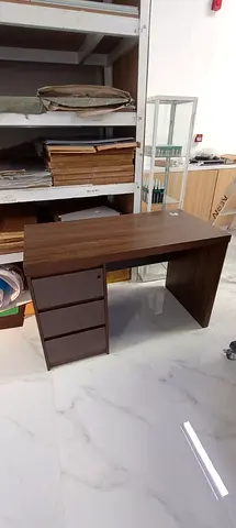 Wooden Study/Computer Desk with 3 Drawers (Walnut Finish)