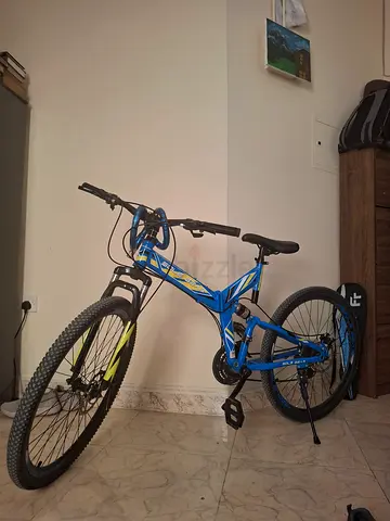 Blue mountain bike, 26 inch sole gear 1 month used