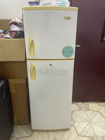 Double-door refrigerator  freezer - used, working