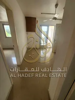 A well-located 2-bedroom apartment for rent in Maysaloon, Sharjah, near Kuwait Roundabout, offering