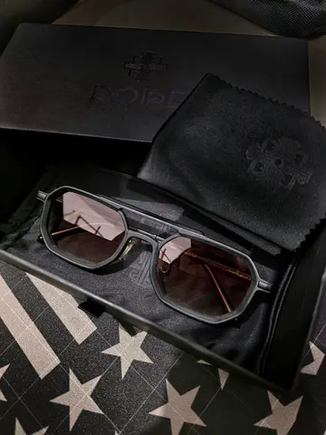 Doppe Boutique Sunglasses - Matte Black Geometric (Limited Edition)