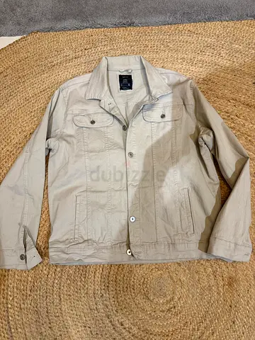Mens Beige L denim jacket