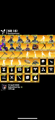 Fortnite OG account for sale بيع حساب فورت نادر(للجادين فقط)