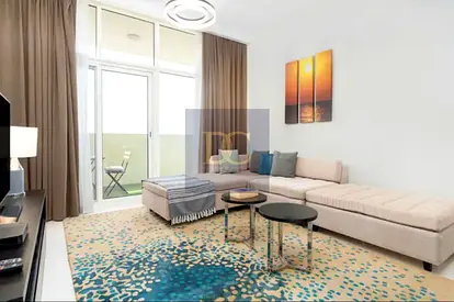 Furnished 2 Bedroom | Tower 108 JVC | Balcony with City & Pool Views