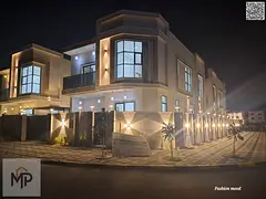 Corner Villa for sale | ajman| al zahia area | 5 master rooms, majlis, 2 halls, maid room| freehold