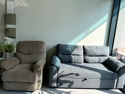 Sofa bed and recliner