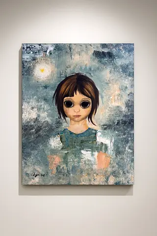 Handmade Painting – Big Eyes Inspired – Acrylic on Canvas – 40x50 cm