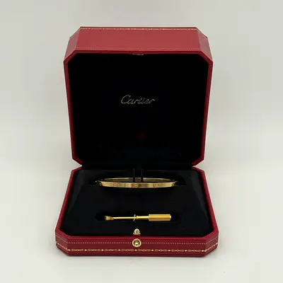 Authentic CARTIER LOVE BRACELET IN YELLOW GOLD - SMALL MODEL
