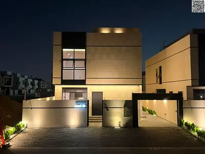 Luxury villa for sale in Al Bahia | Elegant design and ideal spaces | At a special price | Located in the heart of Al Bahia, this villa is a golden op