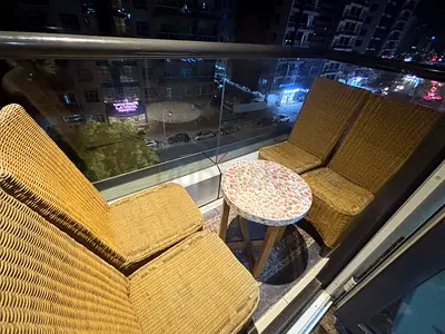 Balcony Set — 4 Chairs + Small Mosaic Table