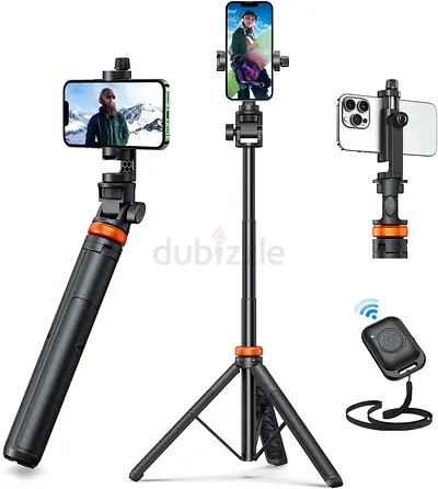 BRAND NEW EUCOS 62 Phone Tripod Selfie Stick with Remote Extendable Bluetooth