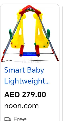 Smart Baby lightweight swing set with slide