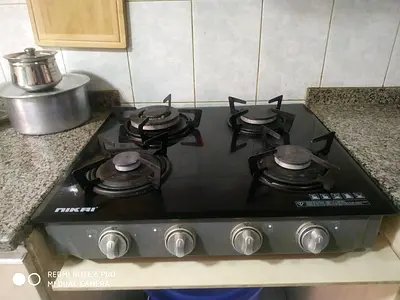 Nikai 4-Burner Glass Top Gas Hob - Working Condition