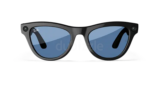 Shiny Black frames with Tint to Cerulean Blue Transitions® lenses - Gen 1