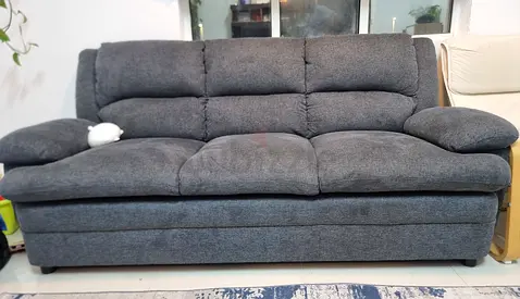 My 3-seater grey fabric sofa - good condition