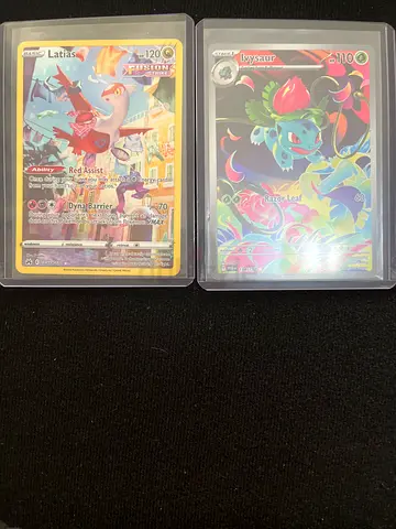 Rare full arts Pokemon collection exceeding 750 dhs