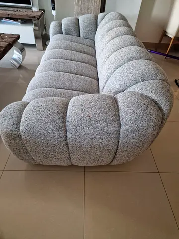 My grey curved 3-seater lounge sofa – lightly used 6 months old