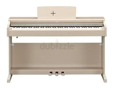 My digital piano — 88 weighted keys, 3 pedals, White ash