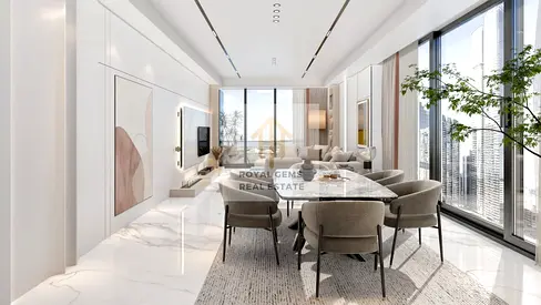 Own a luxury apartment in al watan tower + a prime location( directly on the sea) + with a discount 5% off its value and 100%freehold ownership