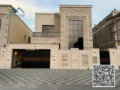 فيلا متاحة للبيع  شامل رسوم التسجيل والتمليك في عجمان وسط الخدمات منطقة  الحليو 2   . فيلا مذهلة جديده بالكامل خمس  غرف نوم رئيسية | رفاهية المعيشة بم