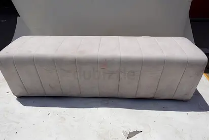 (35) Modern, upholstered block bench