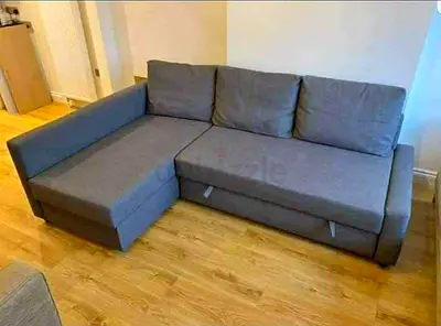 My grey L-shaped corner sofa - used