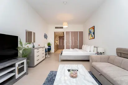 استوديو مفروش | LIV Residence | شرفة | إطلالات على المدينة والمارينا