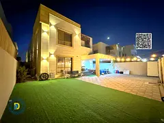 Enjoy luxury in 5BR villa in Al Mowaihat 1, with electricity, water, and AC. Close to all amenities