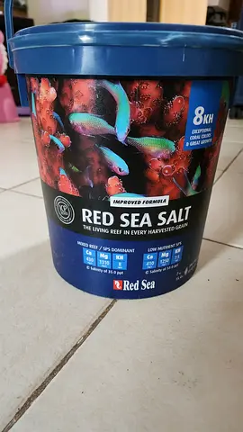 Red Sea Reef Salt 8kg bucket - selling from my aquarium