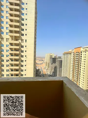 شقة واسعة مكونة من غرفتي نوم متاحة للإيجار في برج اللافندر، مدينة الإمارات، عجمان