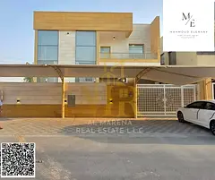 Luxury villa for sale in Al Yasmin, elegant design featuring 5 spacious bedrooms and ultra-luxurious