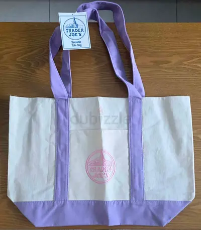 Brand New Trader Joe’s Canvas Tote Bag - Lavender (Limited Edition)