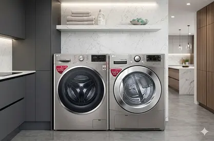 LG latest model Direct drive 9 kg washer and 8 kg sensor dryer separate set BY hgtd