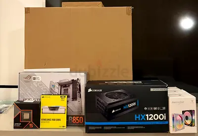 High-End White Gaming PC Bundle Ryzen 5 9600X | ROG Board | 32GB DDR5