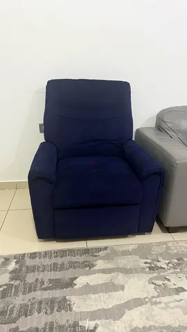 Comfortable Navy Blue Recliner Chair