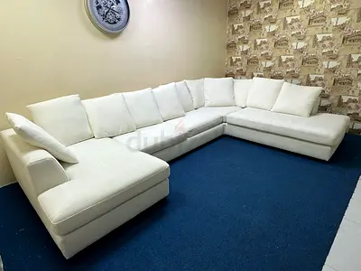 As perfect condition the one brand white color Ushape sofa
