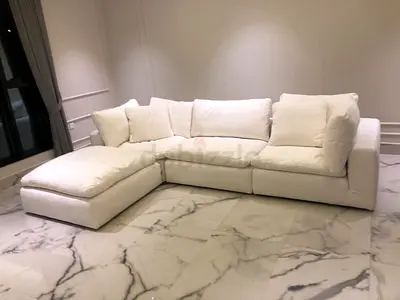 Marina home original cloud feather 🪶 filled sofa with ottoman