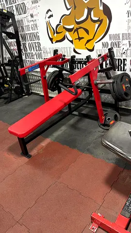 Plate-loaded Incline Chest Press Machine (Red) - Used